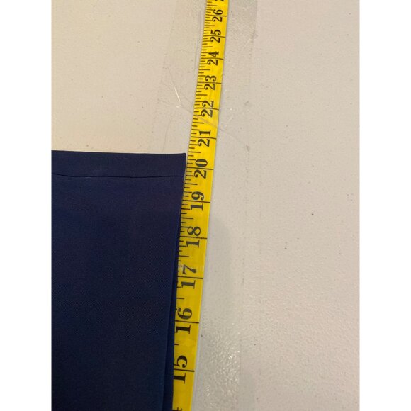 Signature Sabrina Dress Sleeveless Embellished Neckline Layered Skirt Navy White - Picture 10 of 10